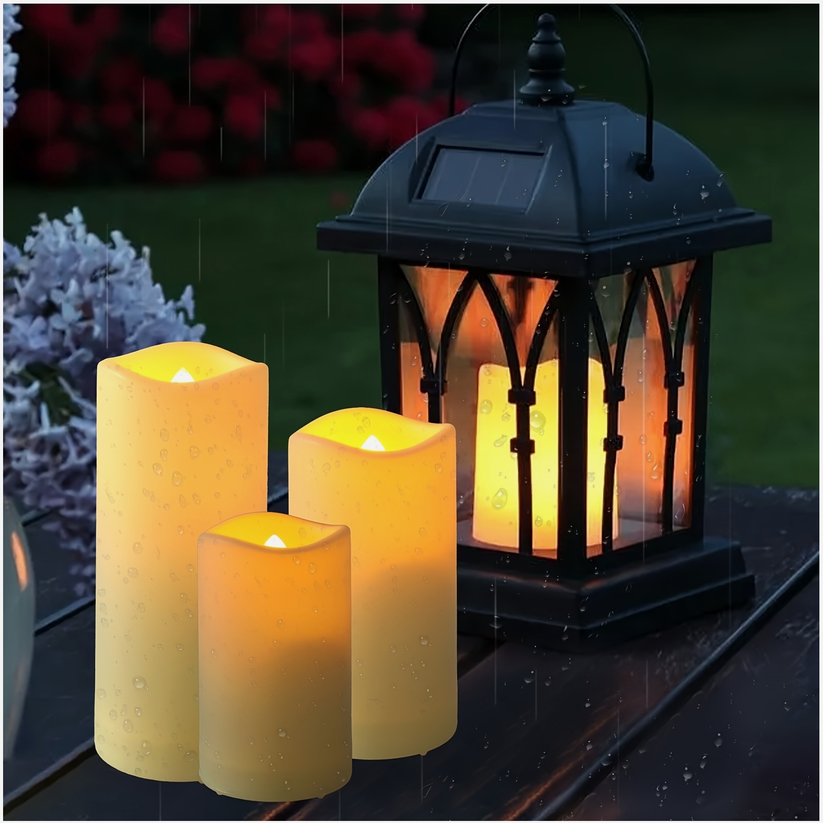 Holiday Candle Set - 72-Piece Flameless Flickering Candle Set with
