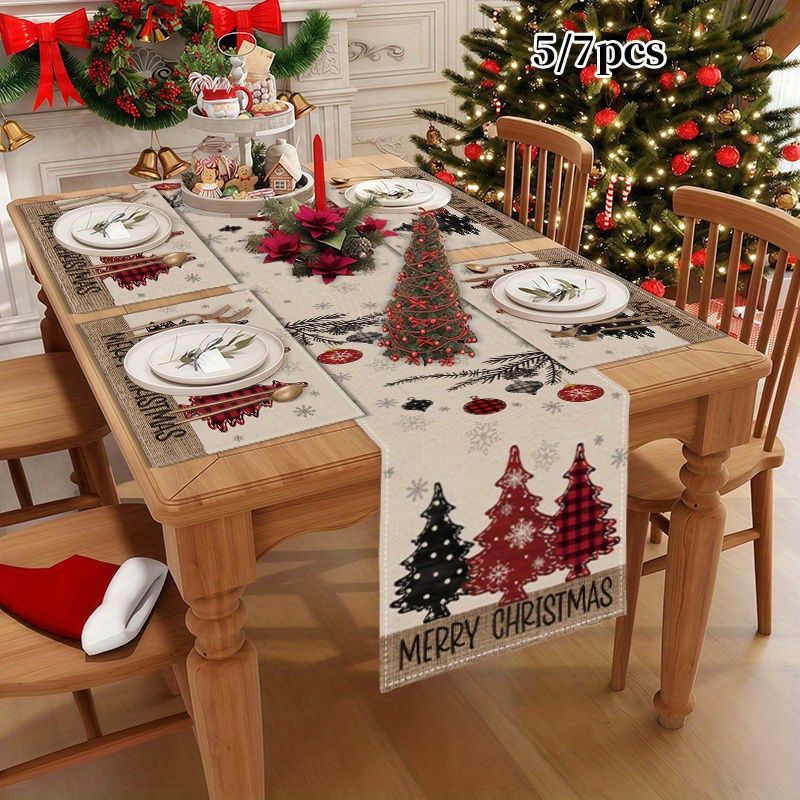 American Country Christmas Tab - Christmas Table Runner avaliação e preço