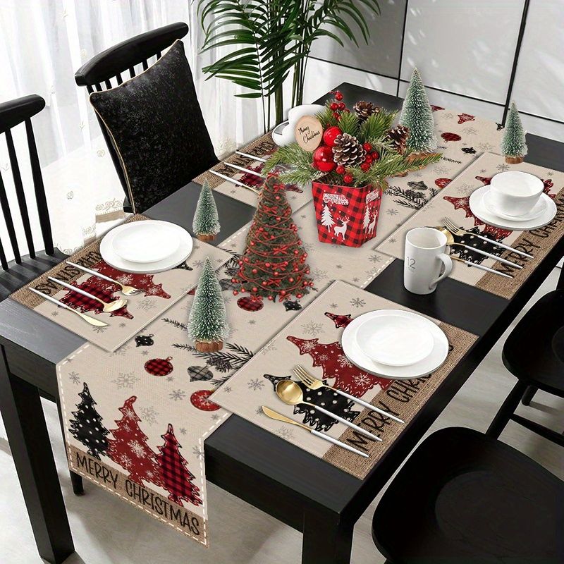 American Country Christmas Tab - Christmas Table Runner avaliação e preço