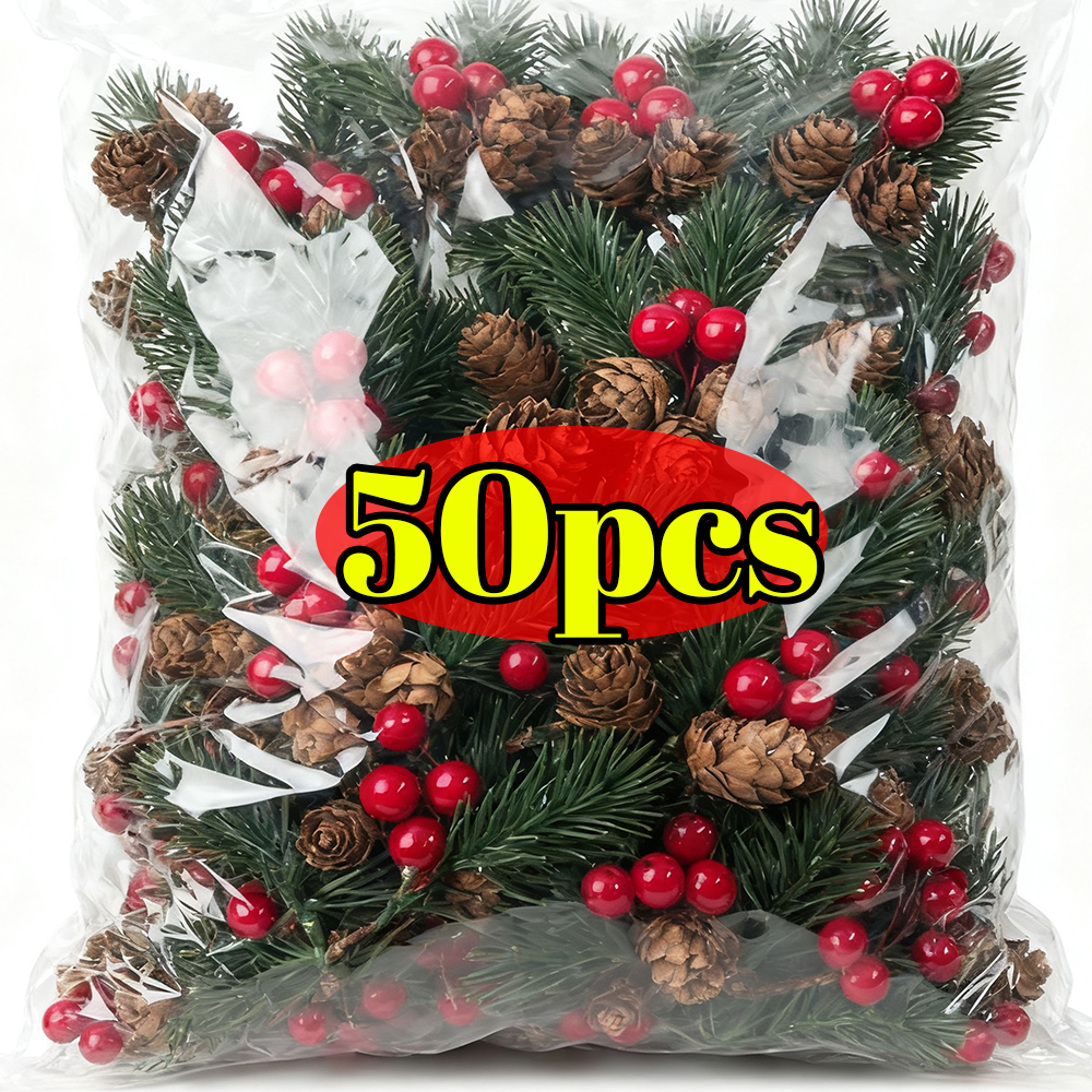 5/50Pcs Christmas Artificial P - Christmas Tree Artificial avaliação e preço