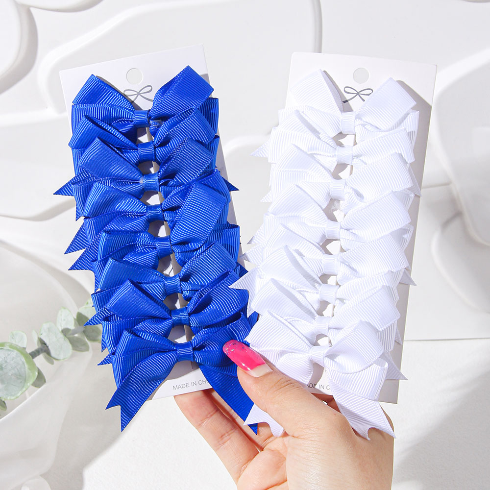 2/4/6PCS Blue White Ribbon Bow - Ribbon Bow Gift avaliação e preço