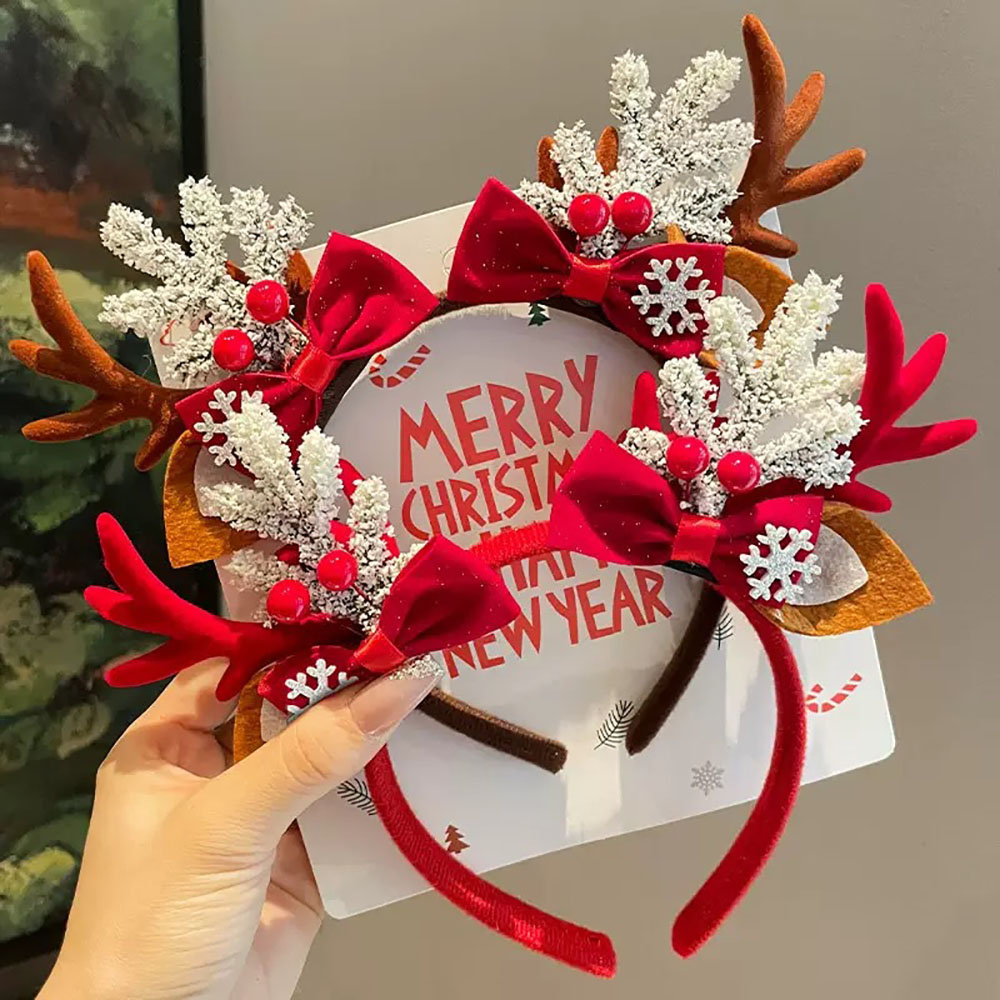 Cute Hair Accessories Environm - Reindeer Antlers Headband avaliação e preço
