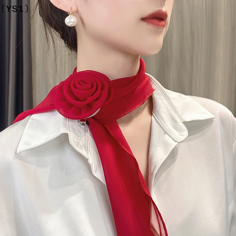 〔YS1〕Fashion Rose Flower Silk  - Ribbon Bow Gift avaliação e preço