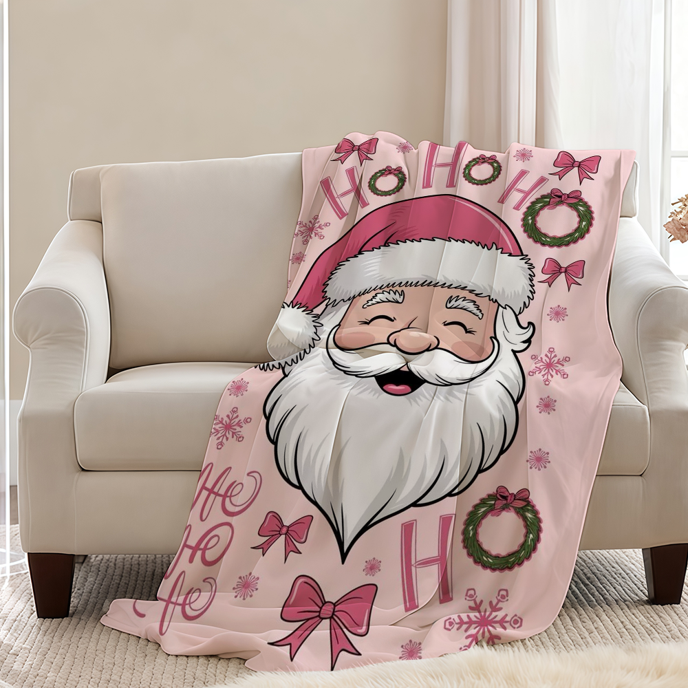 Pink Christmas Blanket Throw S - Christmas Throw Blanket avaliação e preço