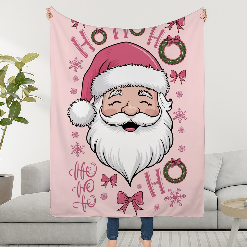Pink Christmas Blanket Throw S - Christmas Throw Blanket avaliação e preço