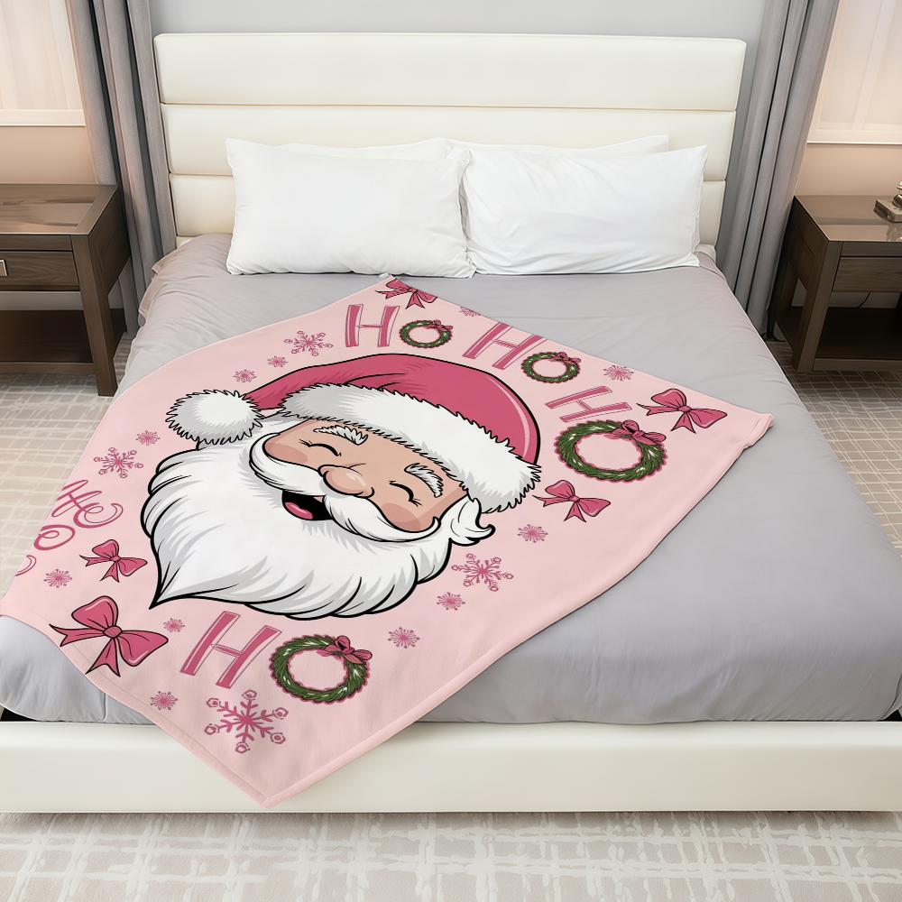 Pink Christmas Blanket Throw S - Christmas Throw Blanket avaliação e preço