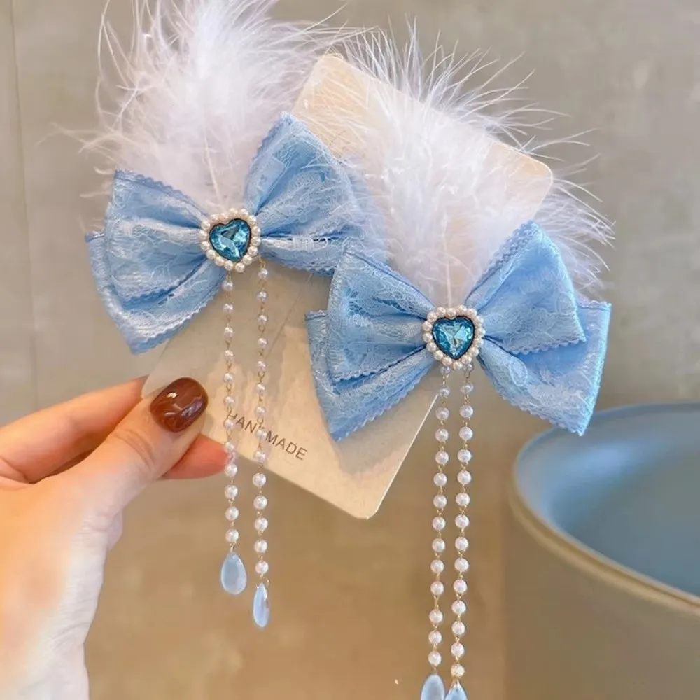 Big Blue Bows Princess Pompom  - Ribbon Bow Gift avaliação e preço