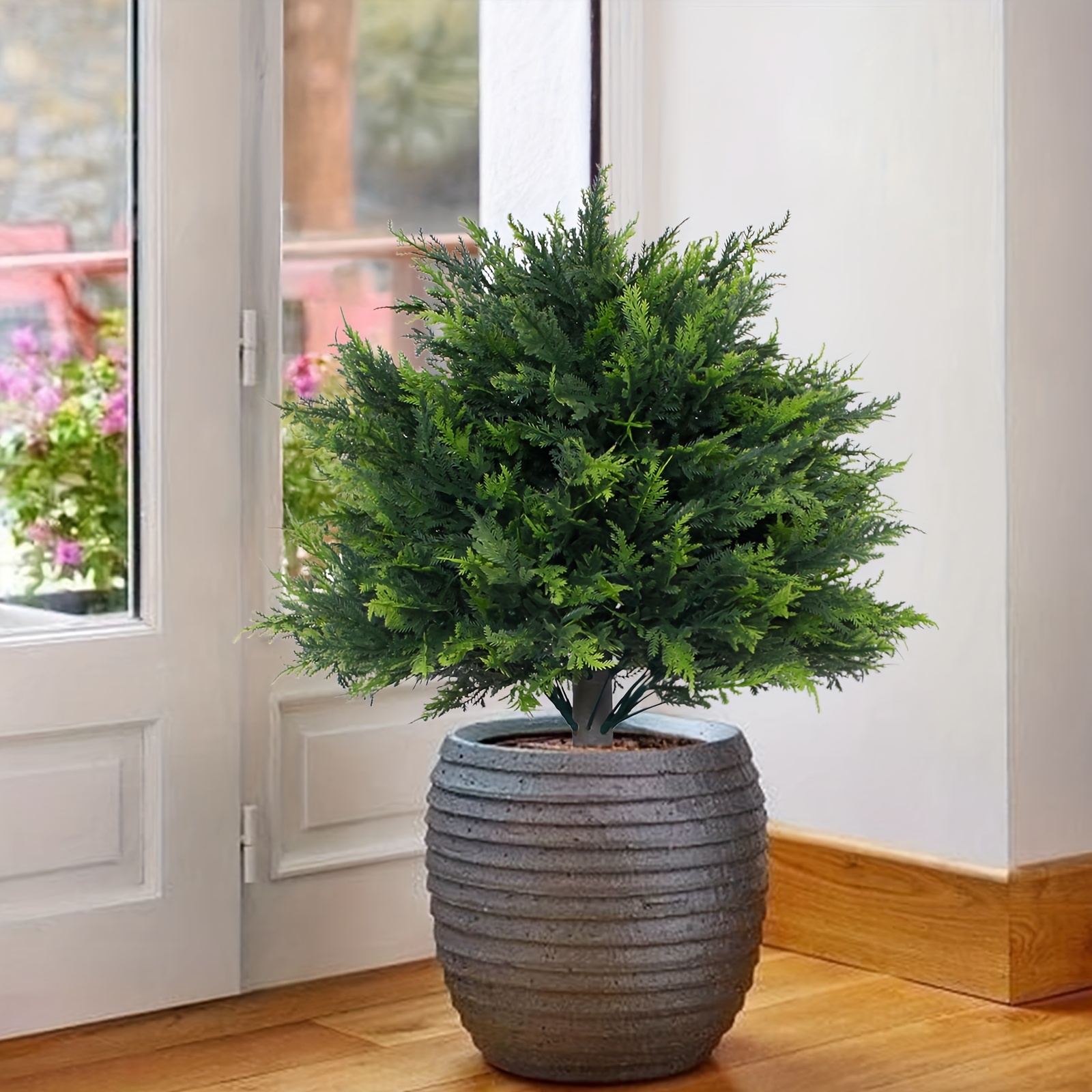 2pcs Outdoor Artificial Greene - Christmas Tree Artificial avaliação e preço