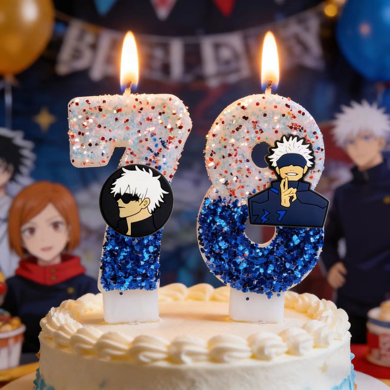 Anime Jujutsu Kaisen Birthday  - Holiday Candle Set avaliação e preço