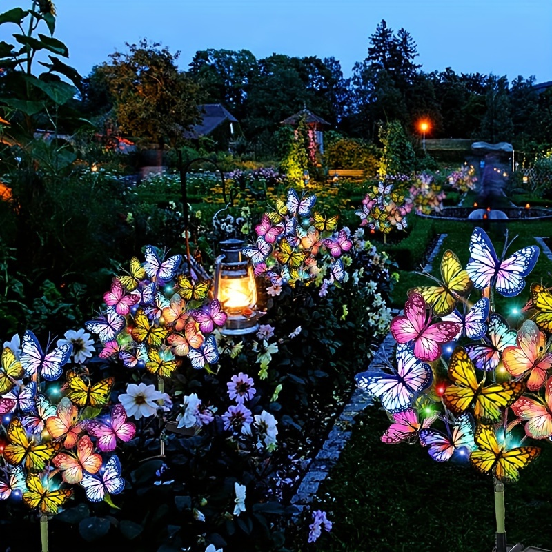 Solar LED Butterfly Garden Lig - Christmas Lights Outdoor avaliação e preço