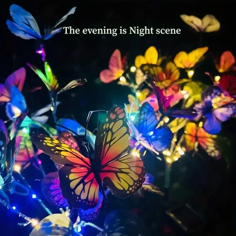 Solar LED Butterfly Garden Lig - Christmas Lights Outdoor avaliação e preço