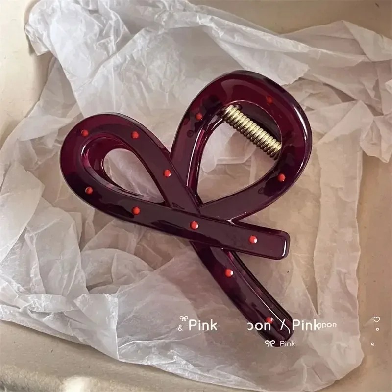2Pcs Women Vintage Red Polka D - Ribbon Bow Gift avaliação e preço