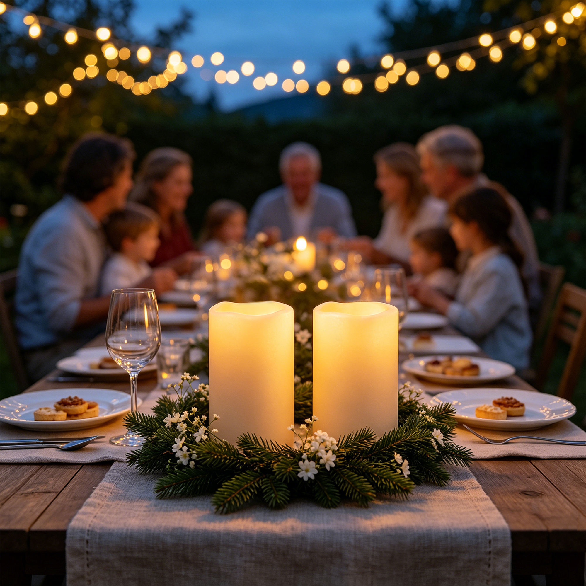 Flameless LED Pillar Candle Wa - Christmas Lights Outdoor avaliação e preço