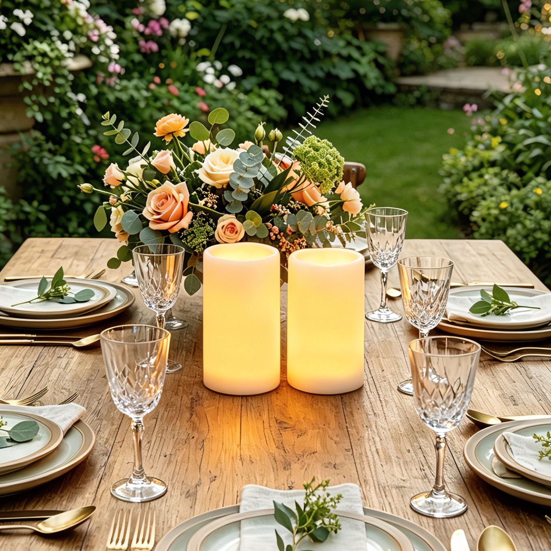 Flameless LED Pillar Candle Wa - Christmas Lights Outdoor avaliação e preço