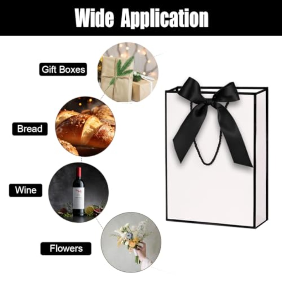 Gift Bags for Presents, 2 Pack - Ribbon Bow Gift avaliação e preço