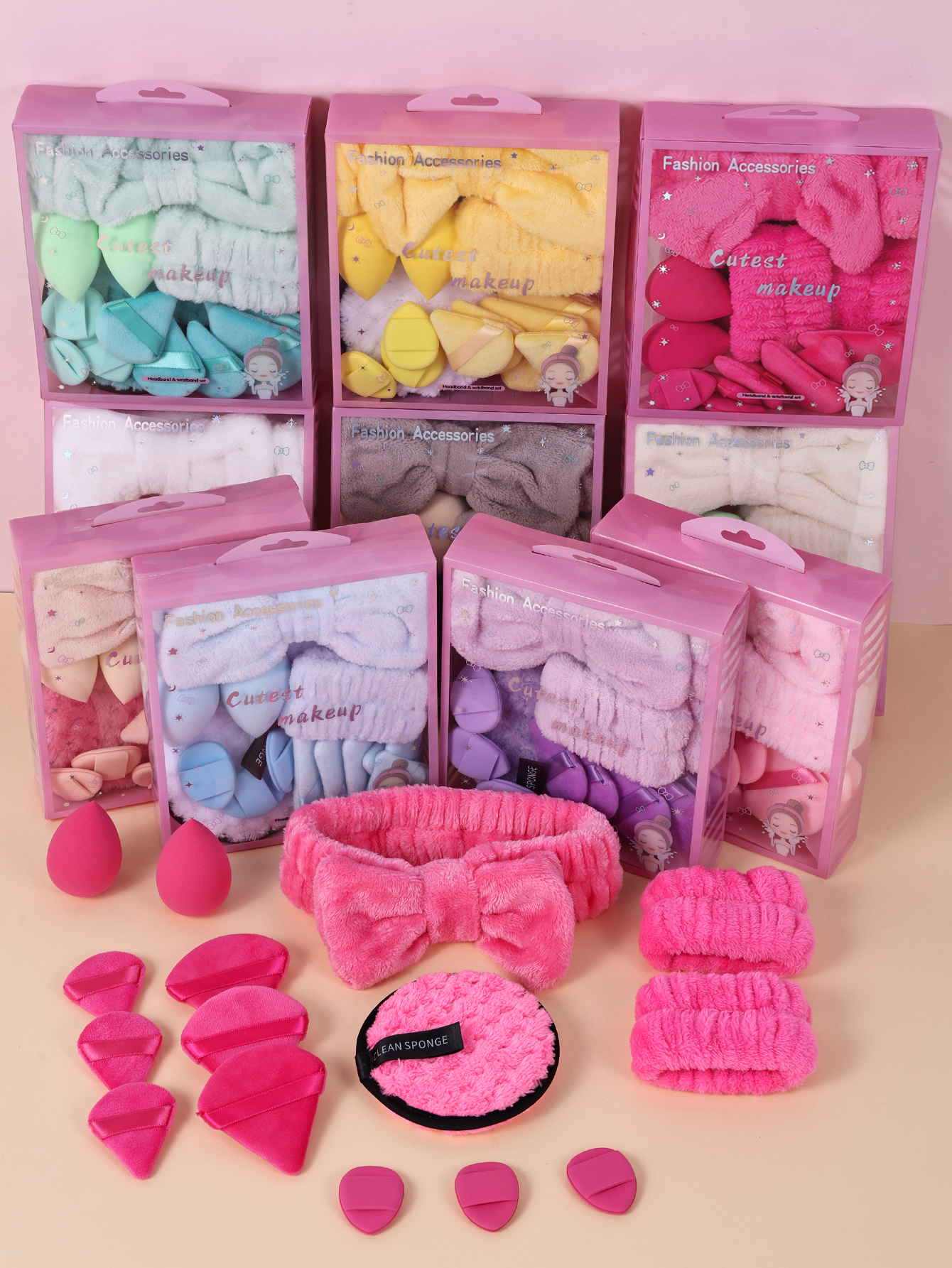 15pcs Women Wash Face Spa Hair - Ribbon Bow Gift avaliação e preço