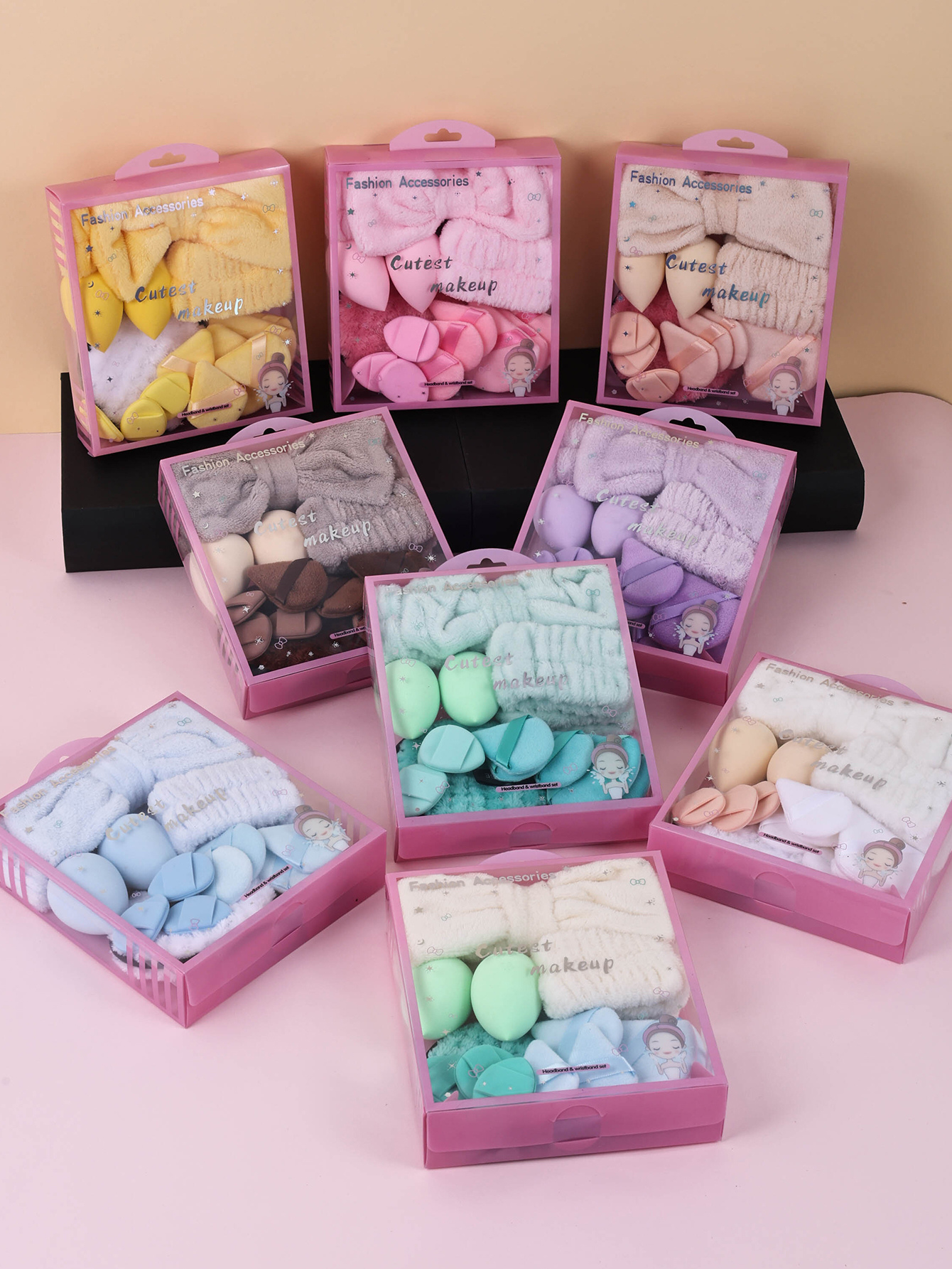 15pcs Women Wash Face Spa Hair - Ribbon Bow Gift avaliação e preço