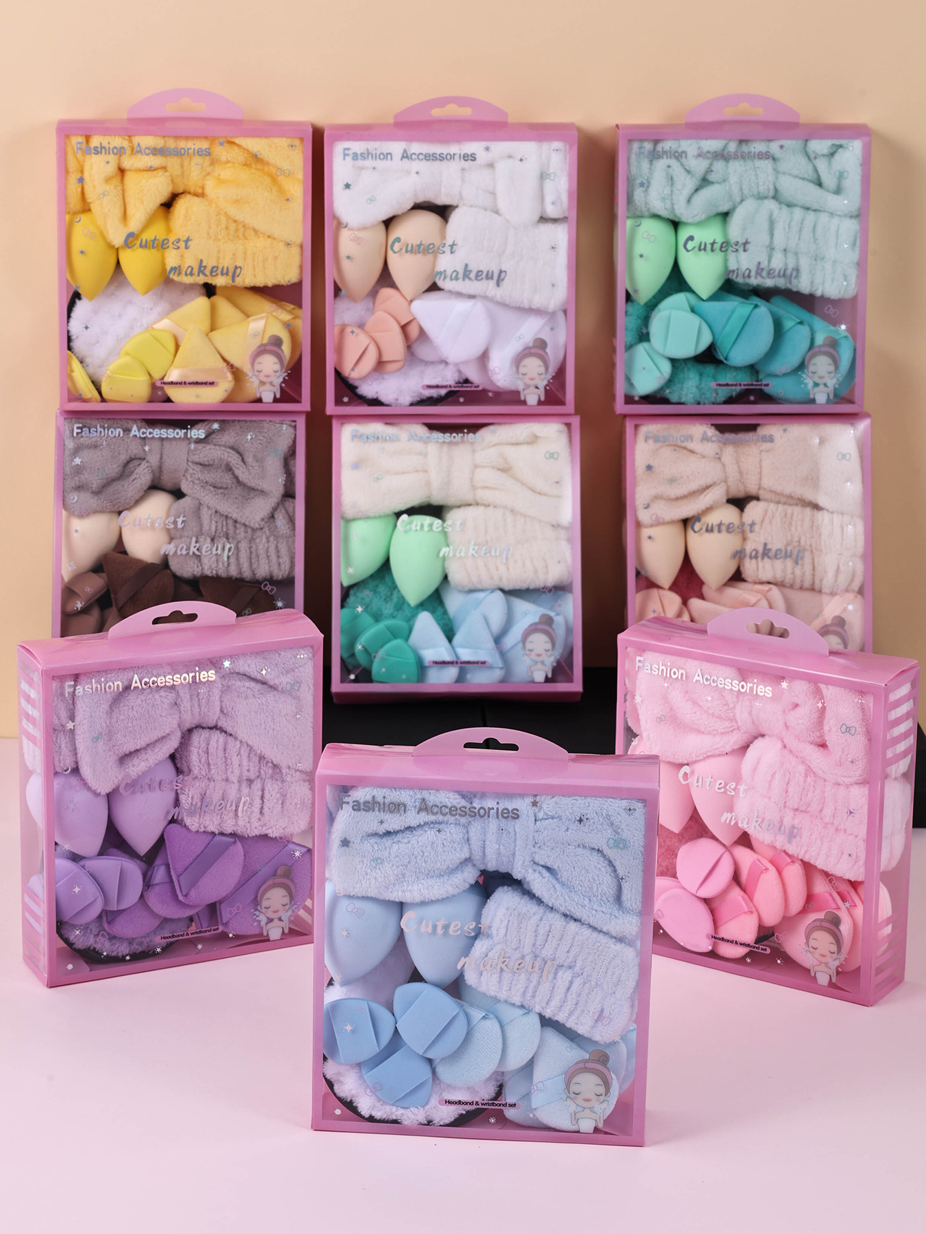 15pcs Women Wash Face Spa Hair - Ribbon Bow Gift avaliação e preço