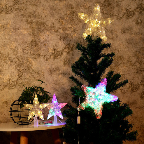 15/19/23cm Christmas Tree Top  - Star Tree Topper avaliação e preço