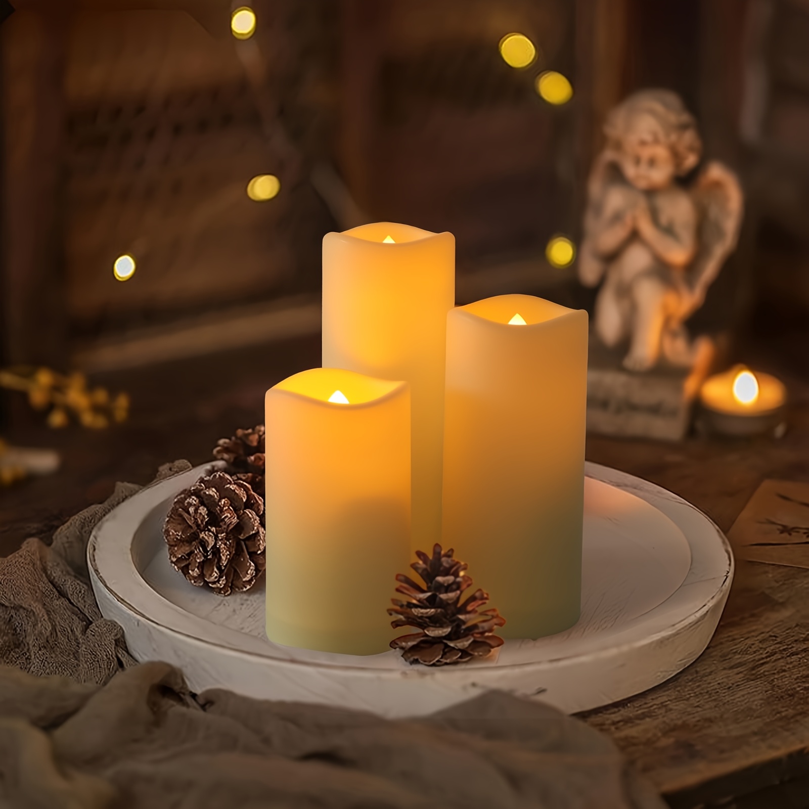 72-Piece Flameless Flickering  - Holiday Candle Set avaliação e preço