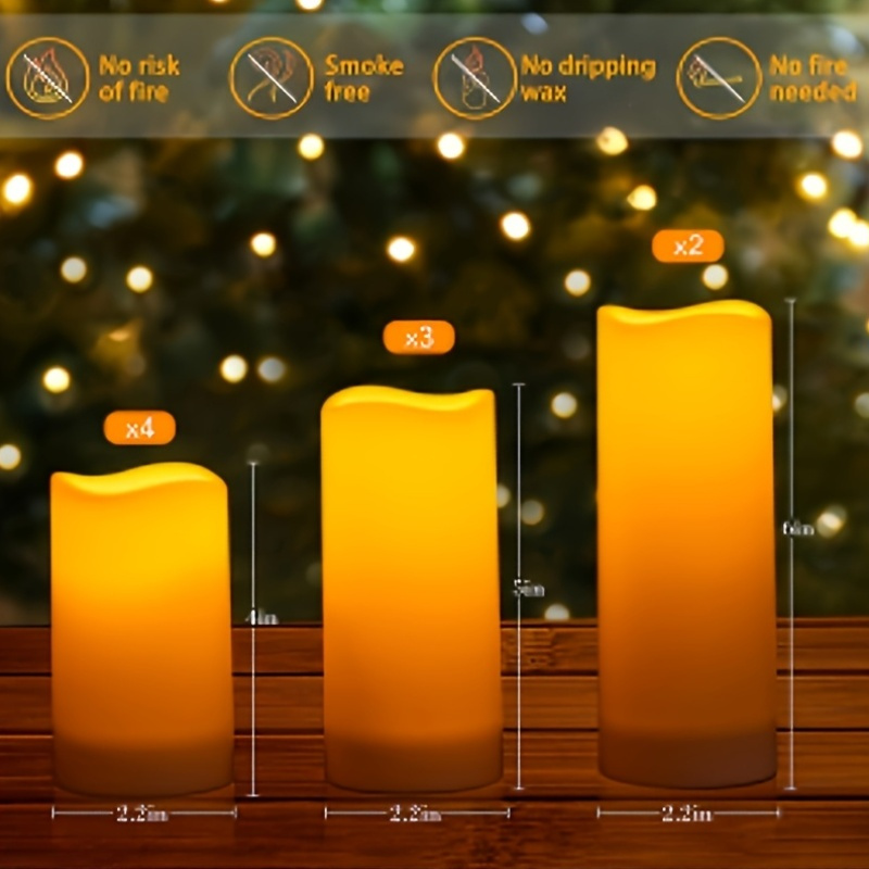 72-Piece Flameless Flickering  - Holiday Candle Set avaliação e preço