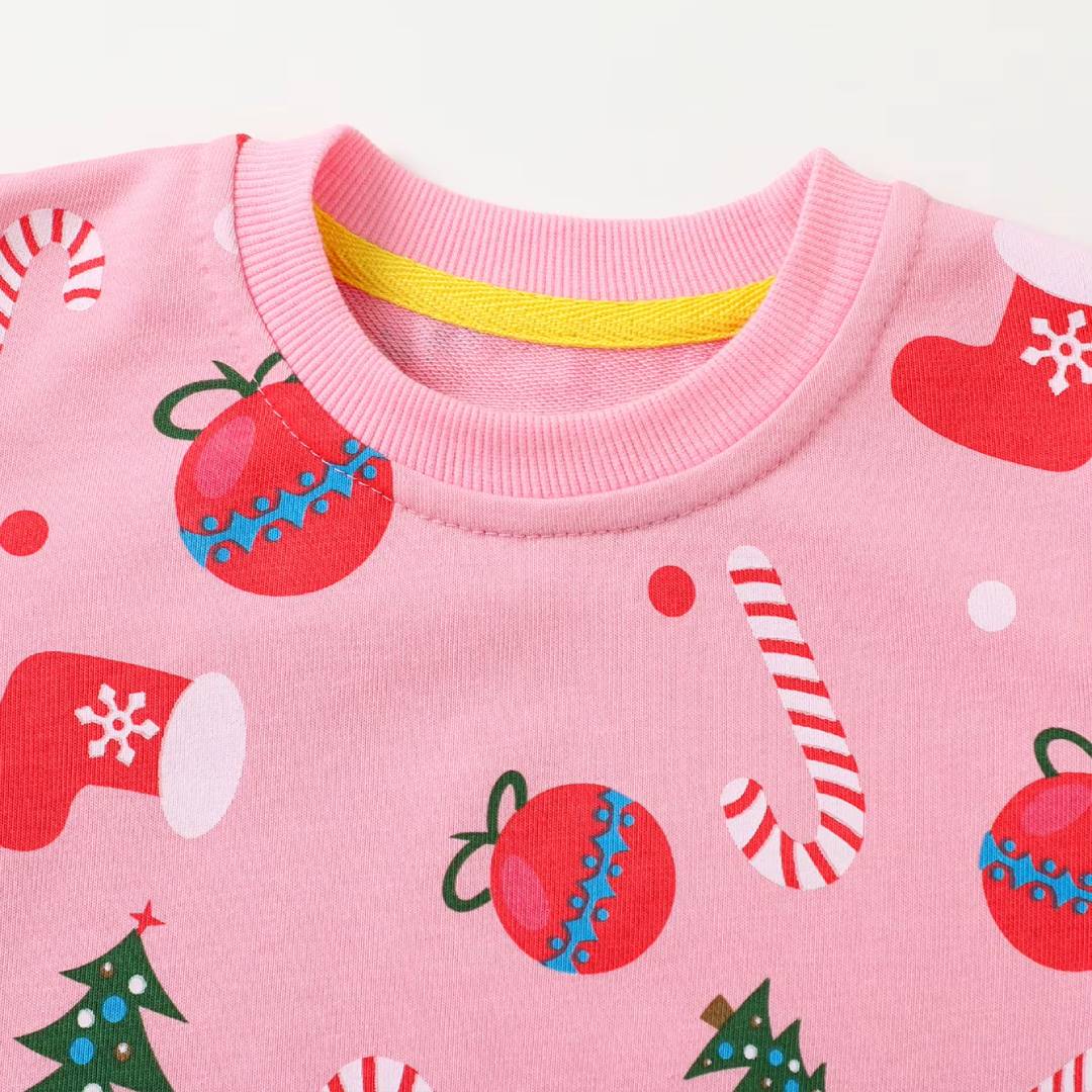Toddler Girl Pink Christmas Sw - Christmas Stocking Hanging avaliação e preço