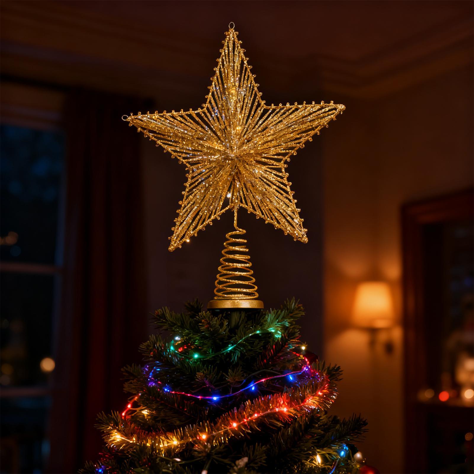 Christmas Star Tree Topper Orn - Star Tree Topper avaliação e preço