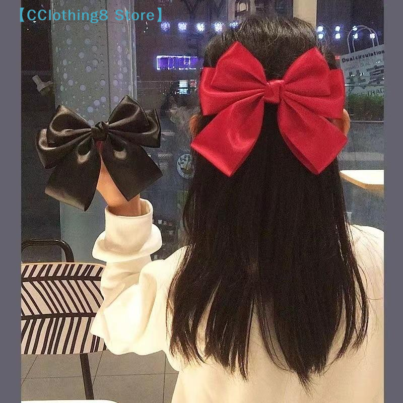 Solid Color Bow Ribbon Hair Cl - Ribbon Bow Gift avaliação e preço