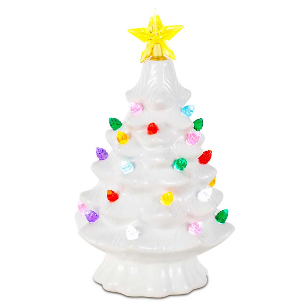 7 Inch Ceramic Christmas Villa - Star Tree Topper avaliação e preço