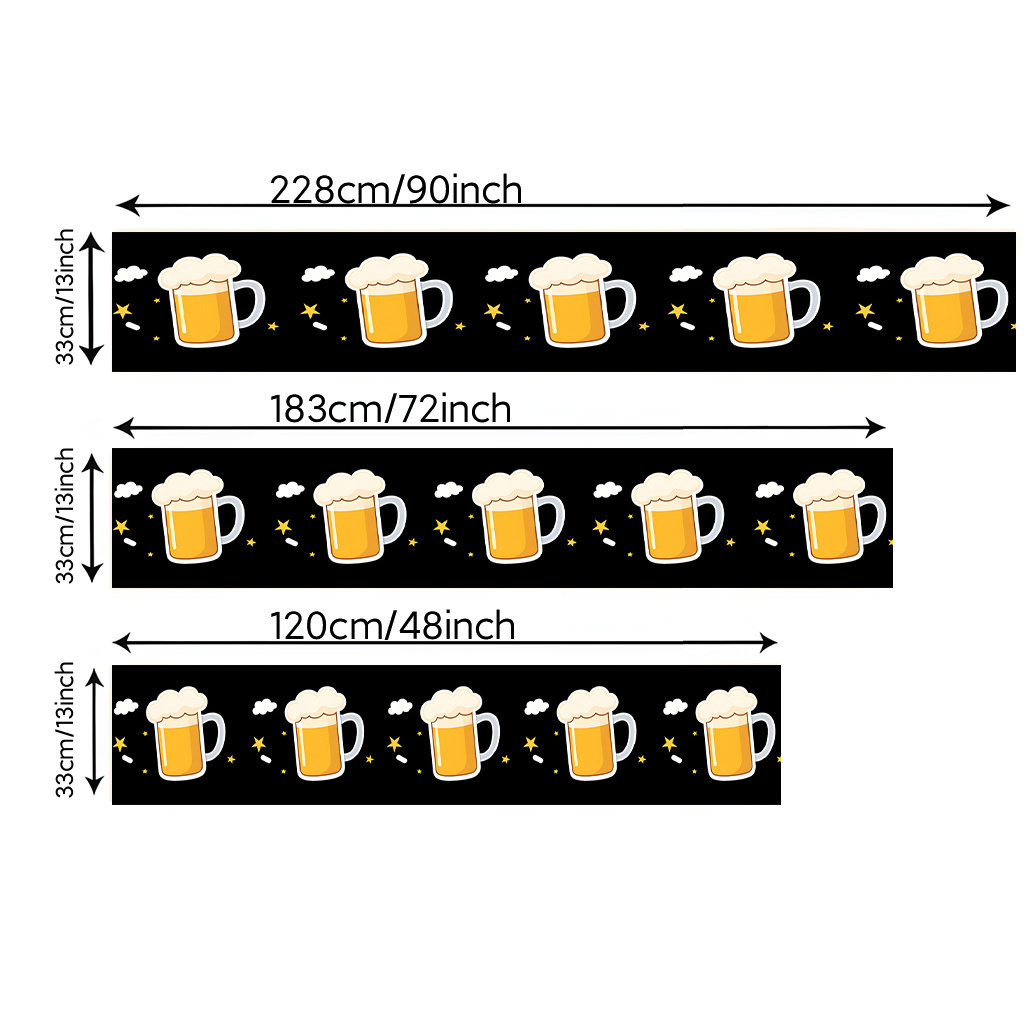 1pc 2D Flat Printed Table Runn - Christmas Table Runner avaliação e preço