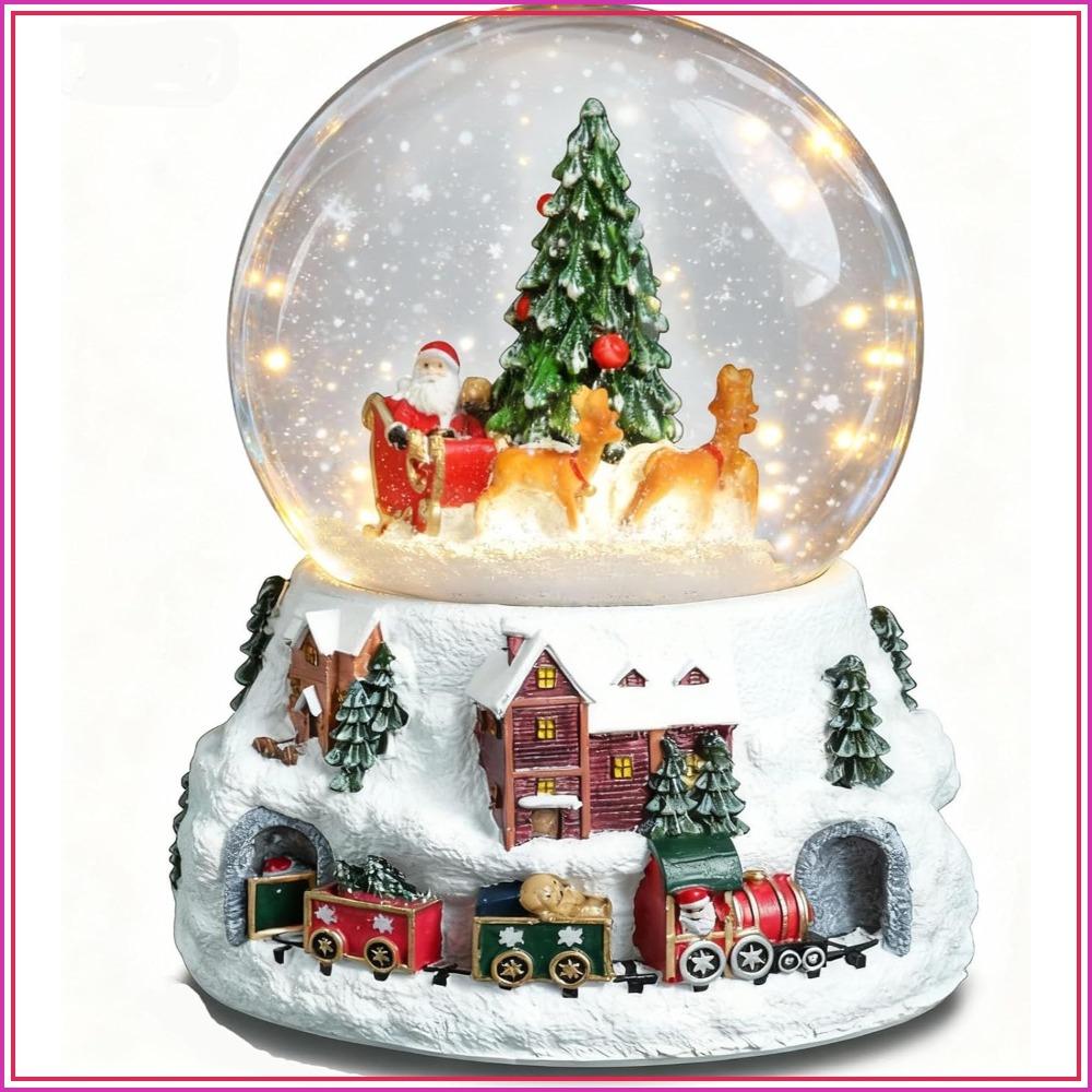 5.9-Inch Musical Snow Globe wi - Snow Globe Musical avaliação e preço