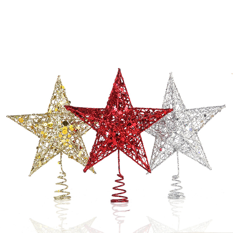 15/20/25/30cm Hollow Star Gold - Star Tree Topper avaliação e preço