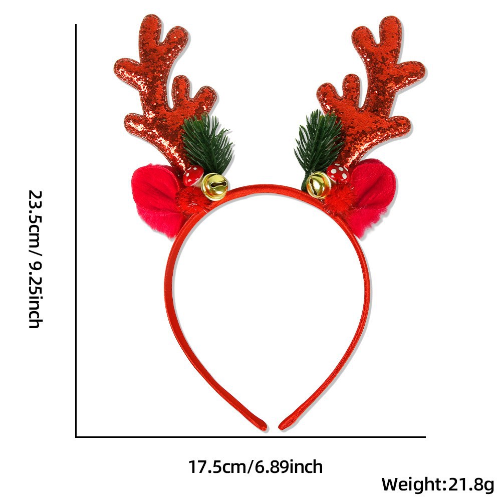 1 Piece/5Pcs Funny Santa Claus - Reindeer Antlers Headband avaliação e preço