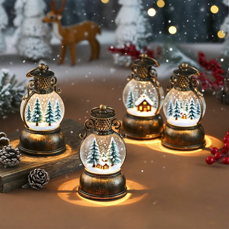 Vintage Style USB Powered Ligh - Snow Globe Musical avaliação e preço