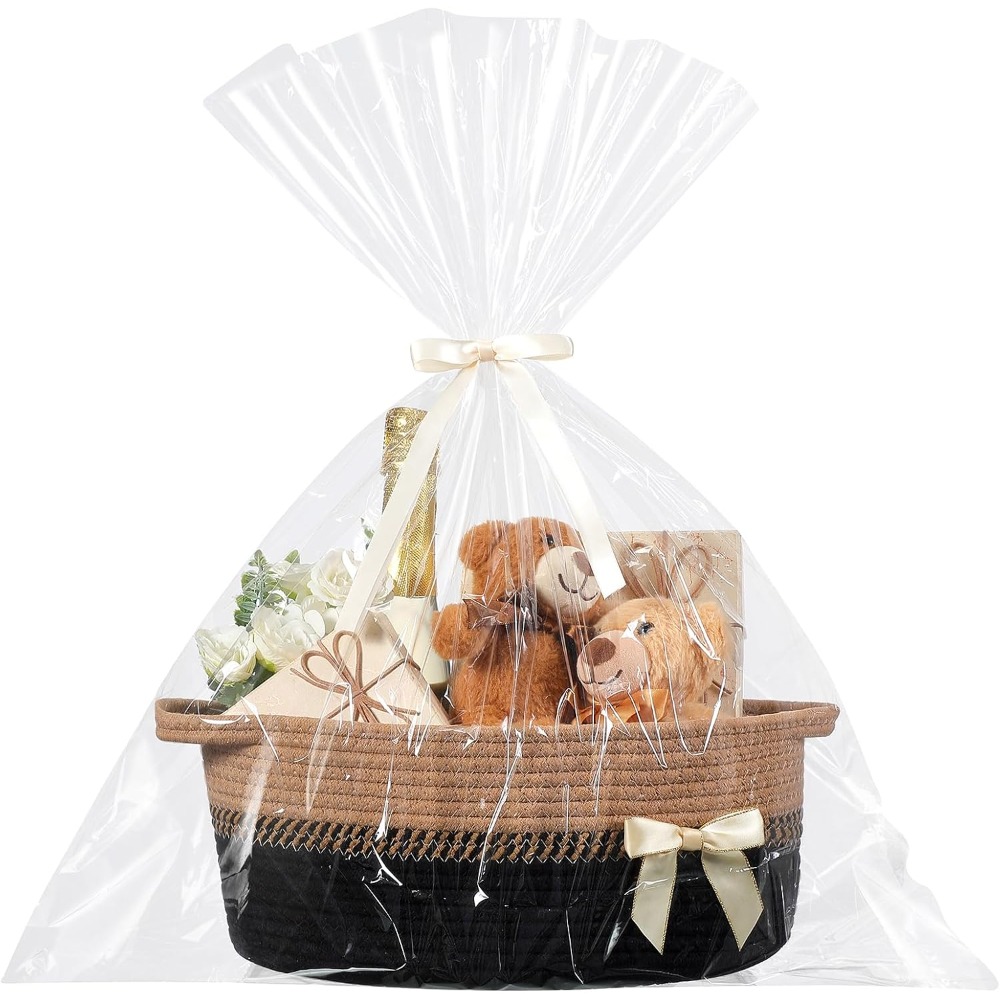 Woven Basket for Gift Empty wi - Gift Box Wrap Set avaliação e preço