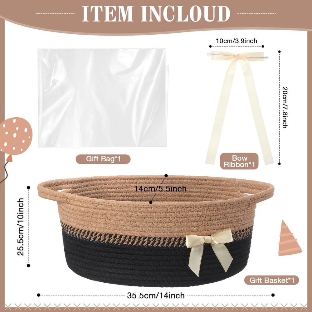 Woven Basket for Gift Empty wi - Gift Box Wrap Set avaliação e preço