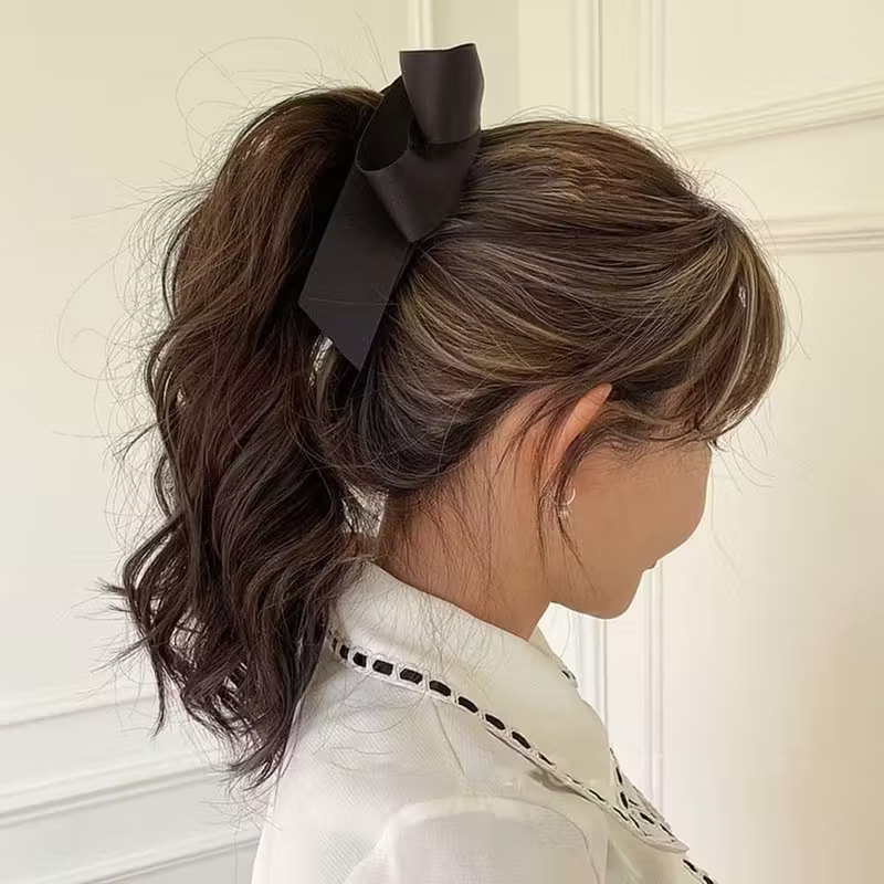 4PCS Bow Tassel Cute Hair Clip - Ribbon Bow Gift avaliação e preço