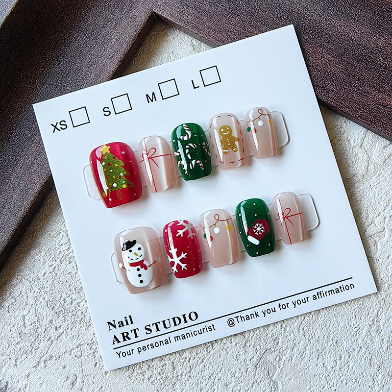 10 Pcs Christmas Half Handmade - Christmas Tree Artificial avaliação e preço