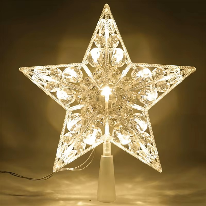 15cm Christmas Glowing Tree To - Star Tree Topper avaliação e preço