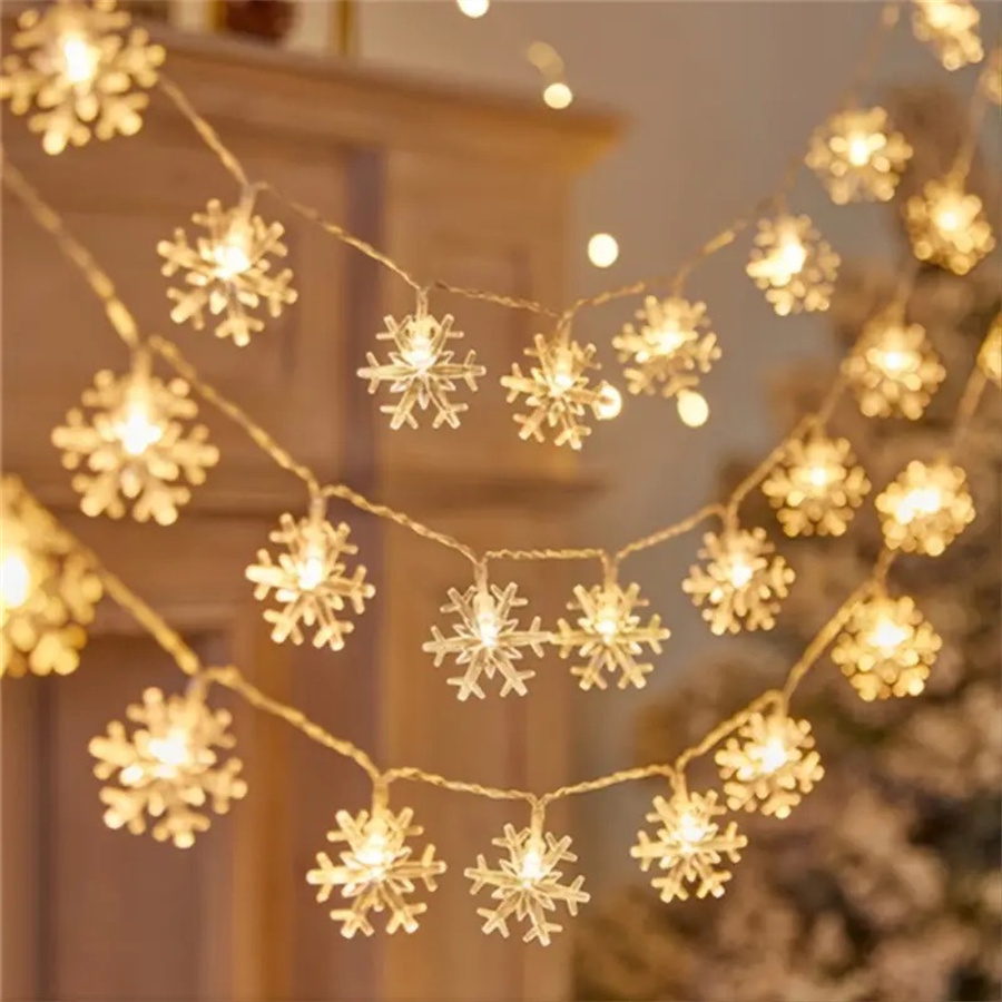 10/20/40 LED Snowflake String  - Led Fairy String Lights avaliação e preço