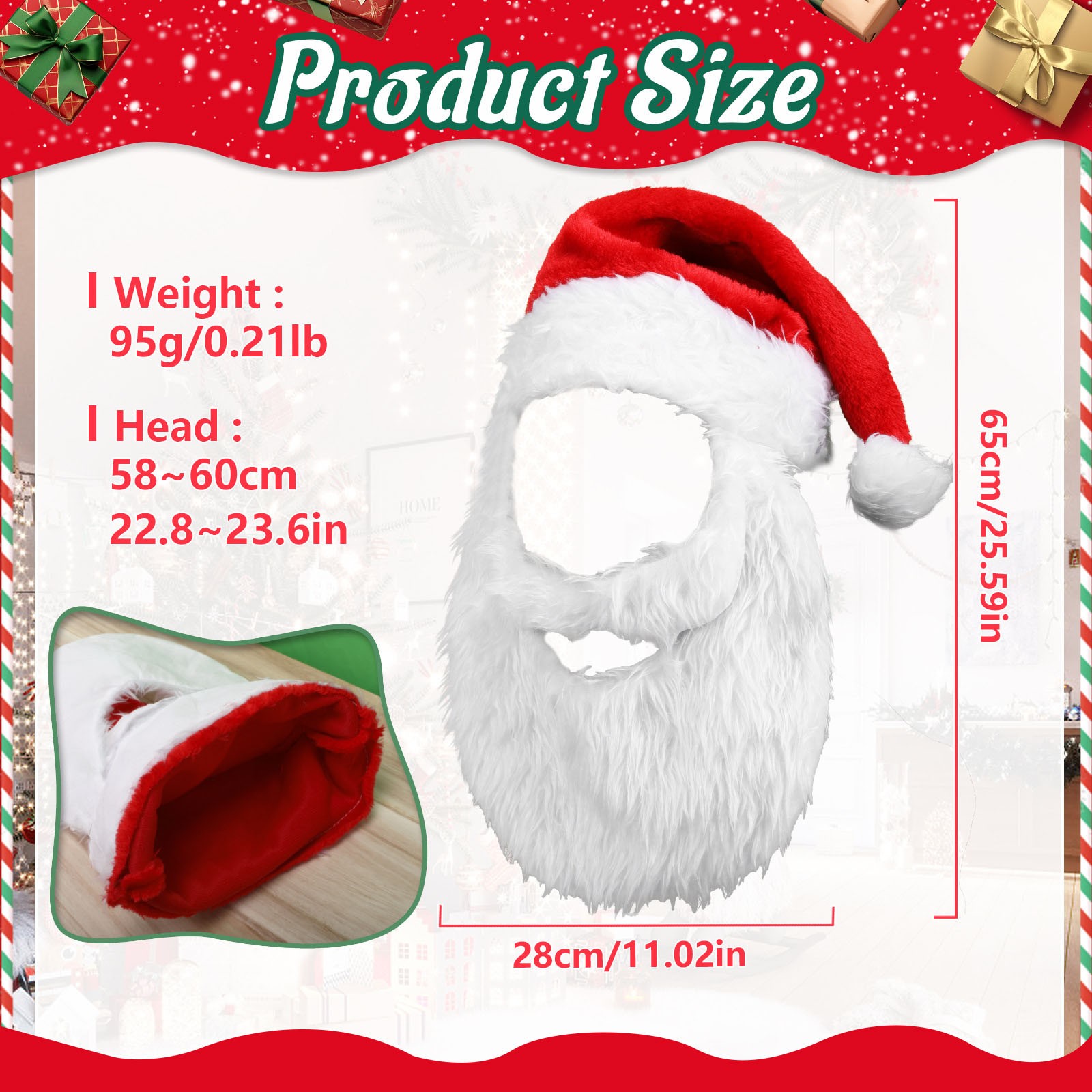 New Adults Ball Plush Christma - Santa Hat Plush avaliação e preço