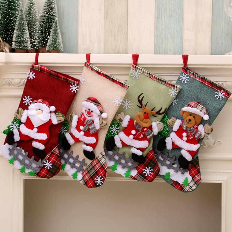 31cm Large Christmas Stockings - Christmas Stocking Hanging avaliação e preço