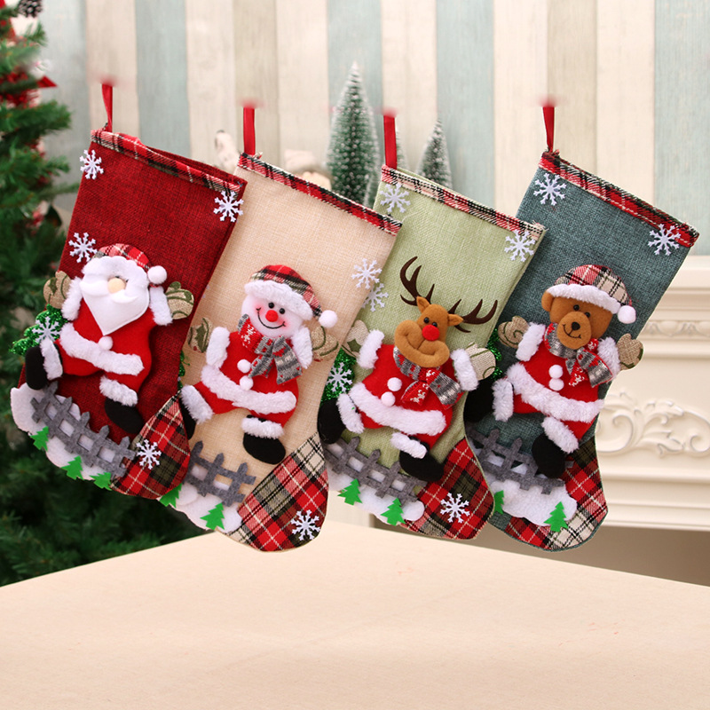 31cm Large Christmas Stockings - Christmas Stocking Hanging avaliação e preço