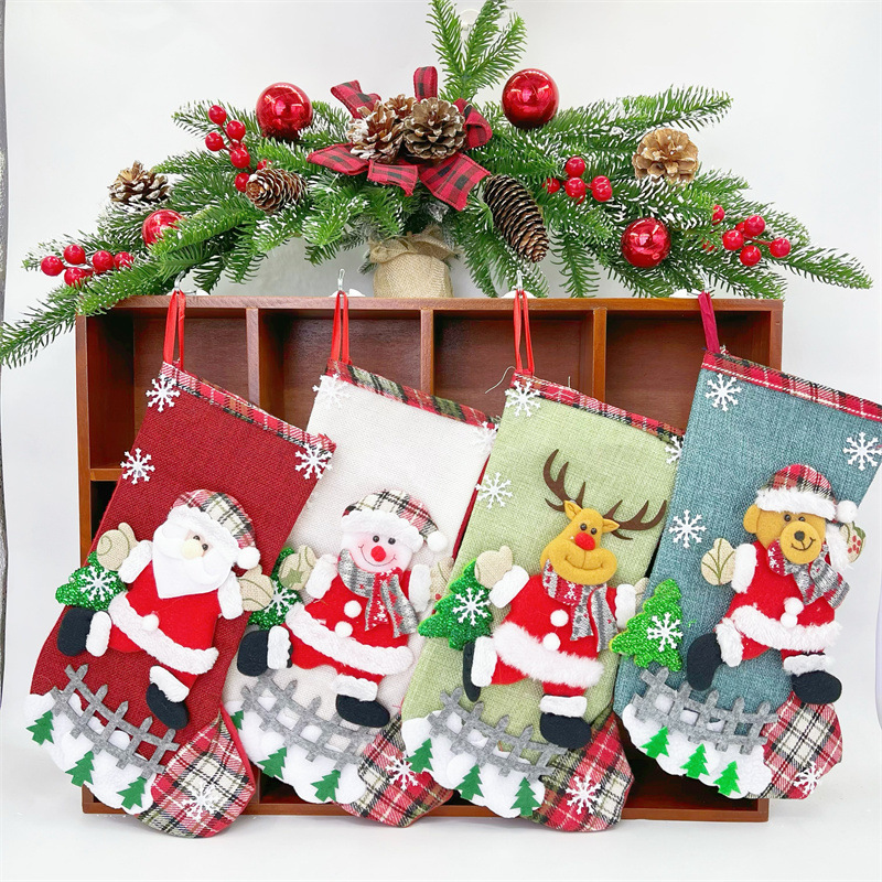 31cm Large Christmas Stockings - Christmas Stocking Hanging avaliação e preço