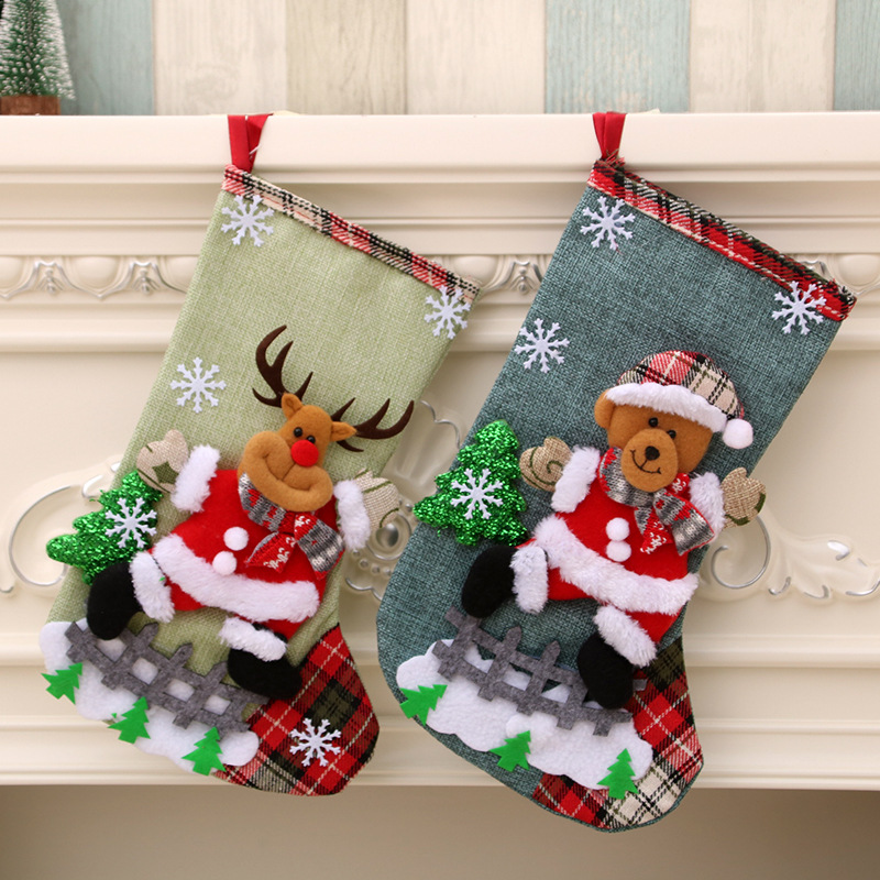 31cm Large Christmas Stockings - Christmas Stocking Hanging avaliação e preço