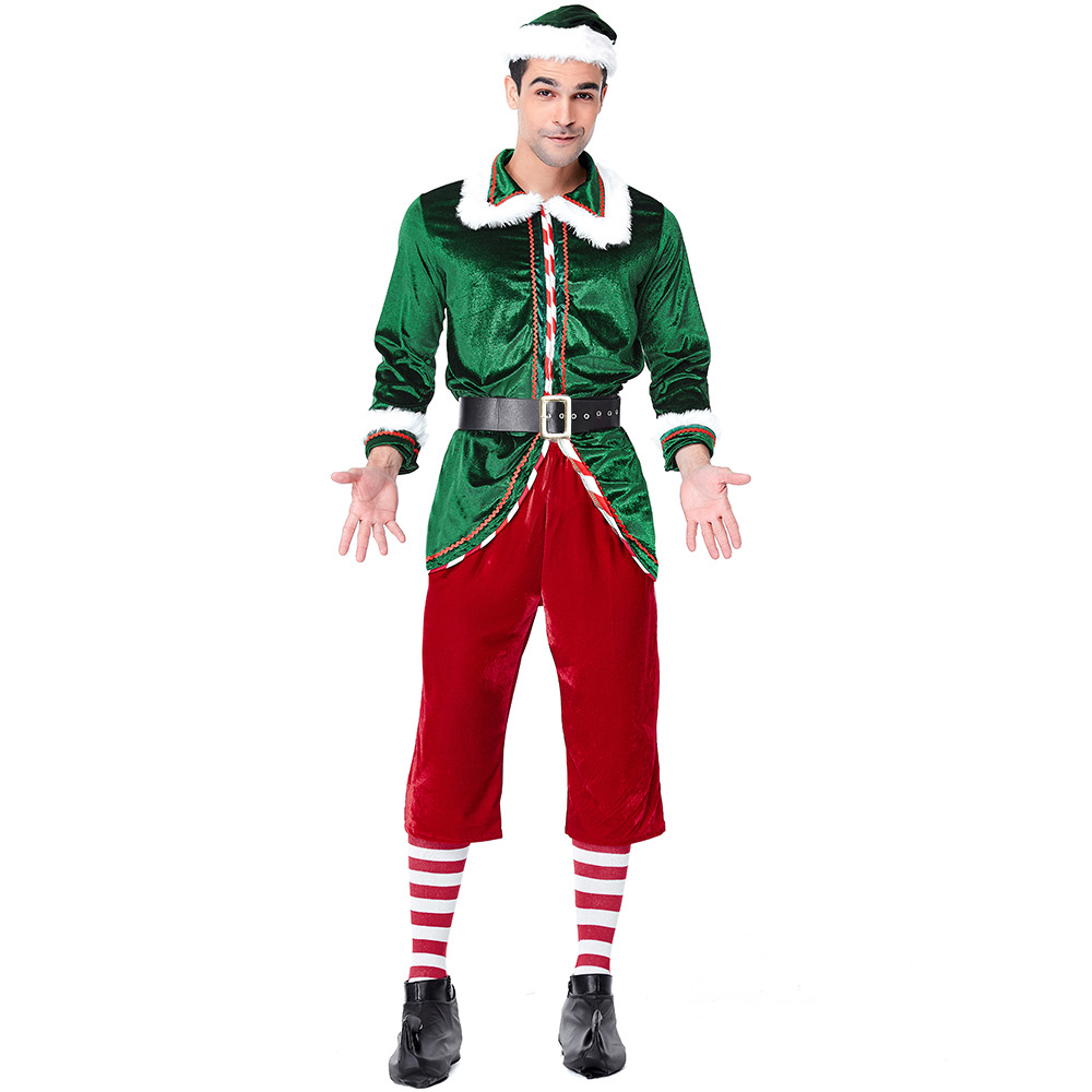 Santa Claus Costume Women Men  - Elf Costume Christmas avaliação e preço