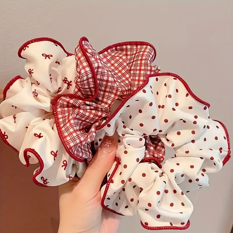 3 Pcs Sweet Red Dot Bowknot Pl - Christmas Throw Blanket avaliação e preço