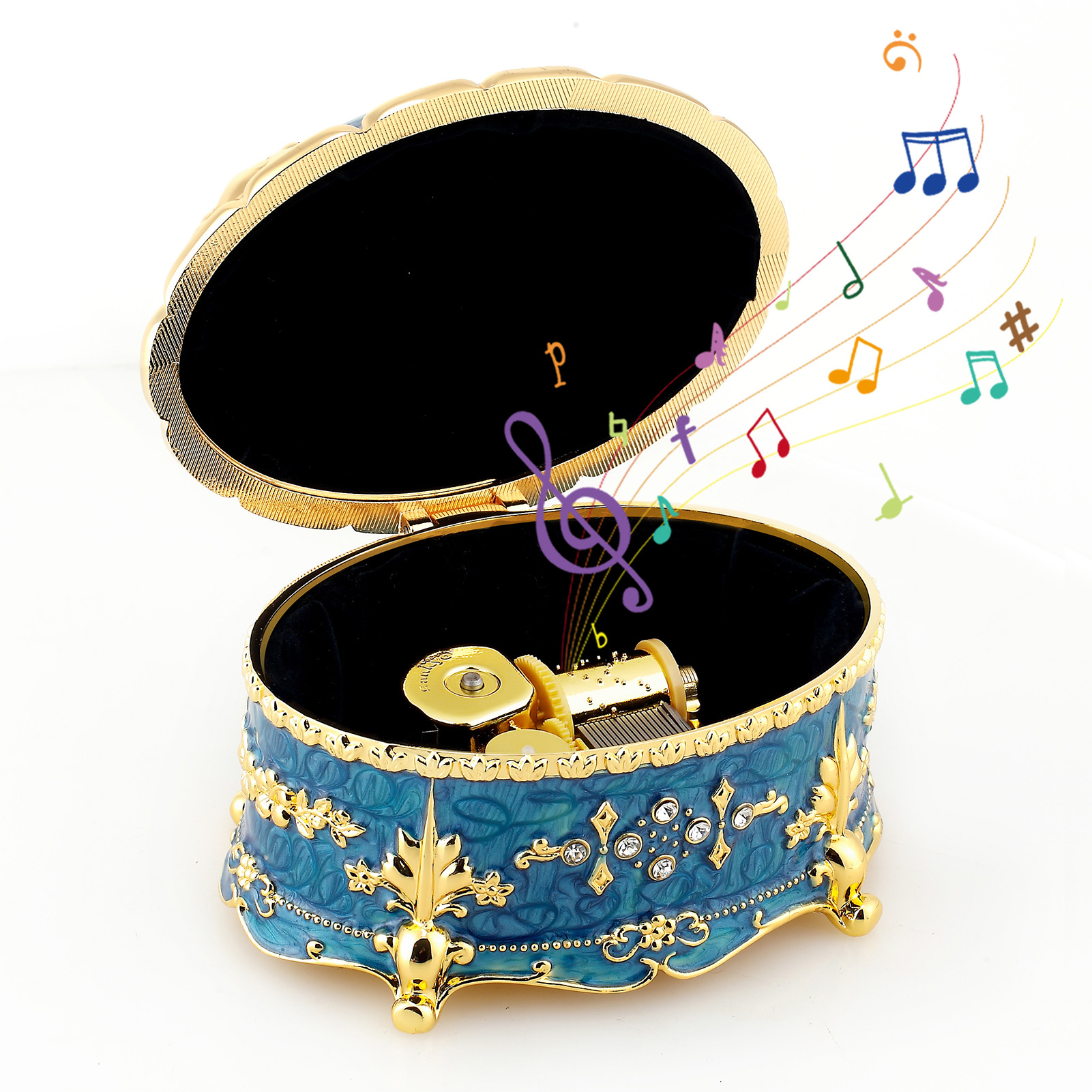 SOFTALK Oval Emboss Alloy Meta - Snow Globe Musical avaliação e preço