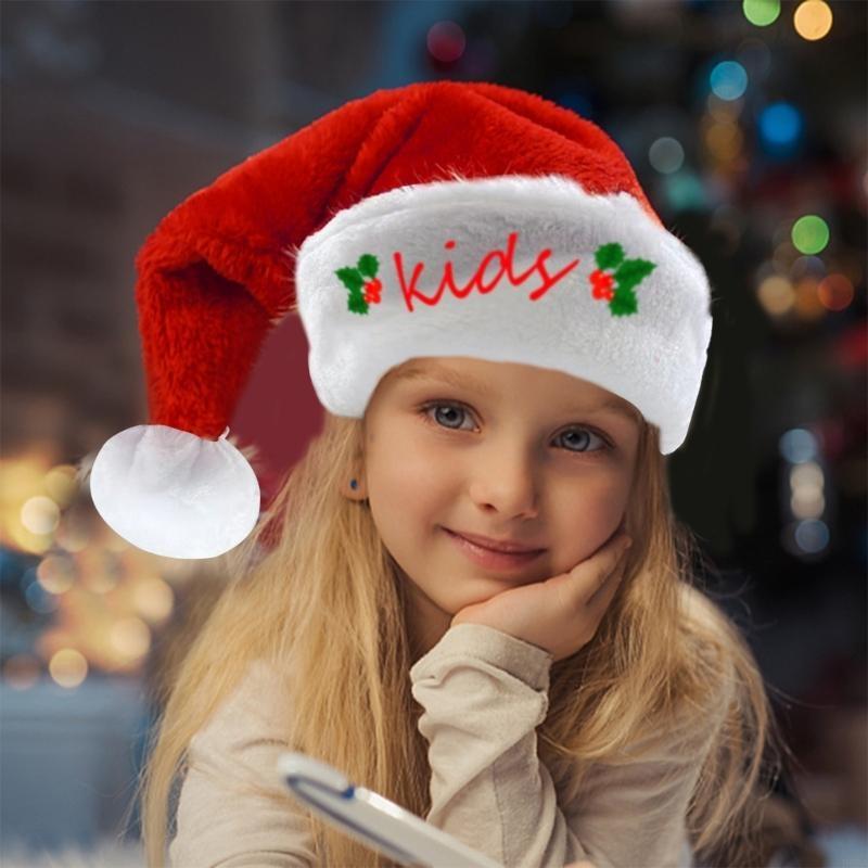 P88A Embroidery Christmas Sant - Santa Hat Plush avaliação e preço
