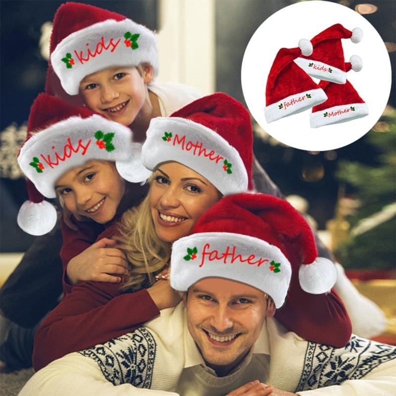 P88A Embroidery Christmas Sant - Santa Hat Plush avaliação e preço
